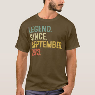 Legend Seit September 2013 9. Geburtstagsgeschenk T-Shirt