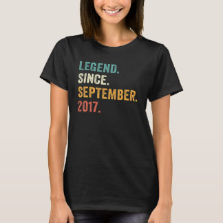 Legend Seit September 2017 5. Geburtstag 5 Jahr O T-Shirt
