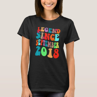 Legend Seit September 2018 Vintager Geburtstag Ret T-Shirt