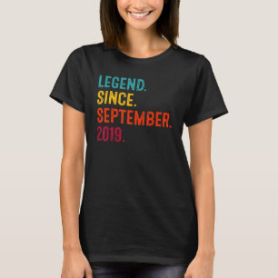 Legend Seit September 2019 3. Geburtstag 3 Jahre T-Shirt