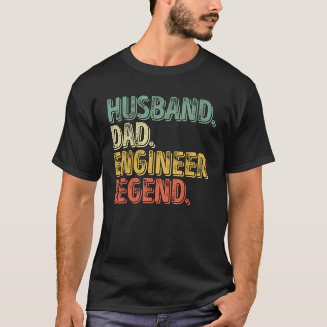 Legend Shirt Legend Vater Engineer Funny Father s  (Vorderseite)