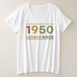Legend Since 1950 Große Größe T-Shirt