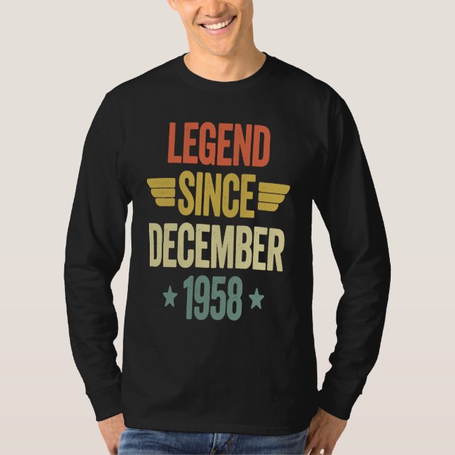 Legend Since December 1958 T-Shirt (Vorderseite)