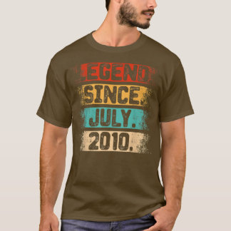 Legend Since July 2010 Vintage 12 Years Old 12th B T-Shirt