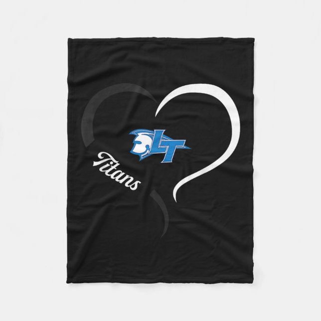 Legend Titans Logo Halb Herz Slogan Hs  Fleecedecke (Vorderseite)