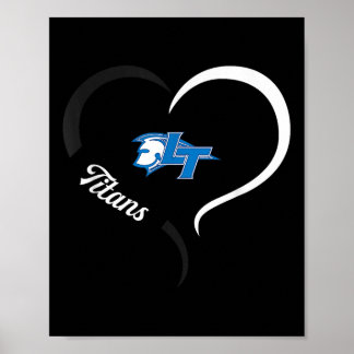 Legend Titans Logo Halbes Herz Slogan Hs Poster