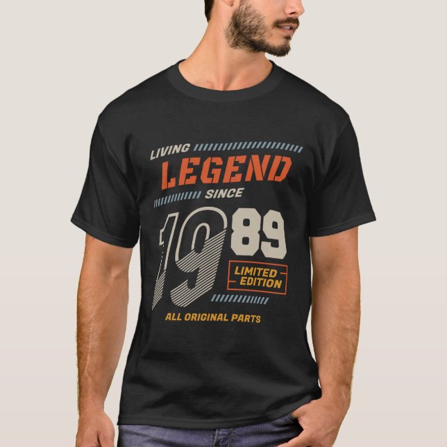Legend Vintag seit 1989 Limited Edition T-Shirt (Vorderseite)