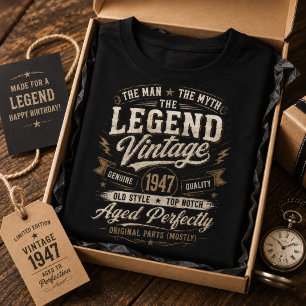 Legend Vintage 1947 Perfekt gereift 79. Geburtstag T-Shirt