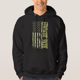 Legend Vintage US-Fahne seit 1939 für Männer Fraue Hoodie