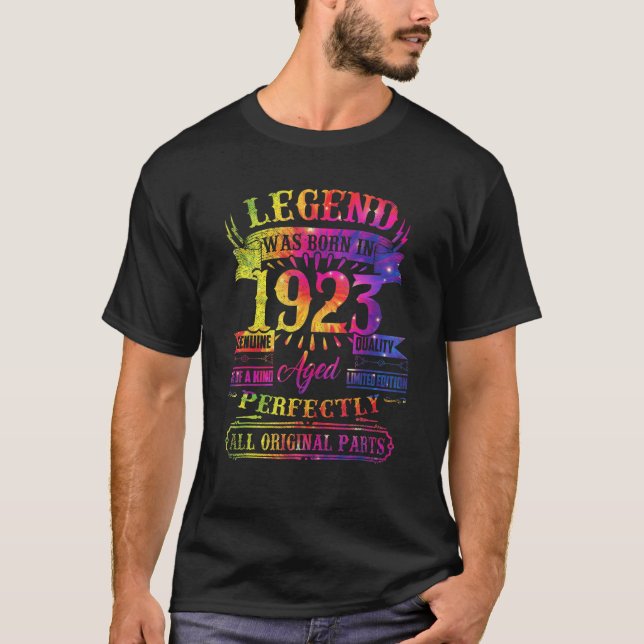 Legend war 1923 Geboren 99 Jahre alt 99. Geburtsta T-Shirt (Vorderseite)