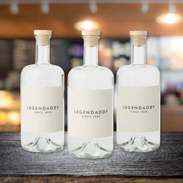 Legendaddy für legendäre Vater Alkoholflaschenetikett (Legendaddy bottle lable)