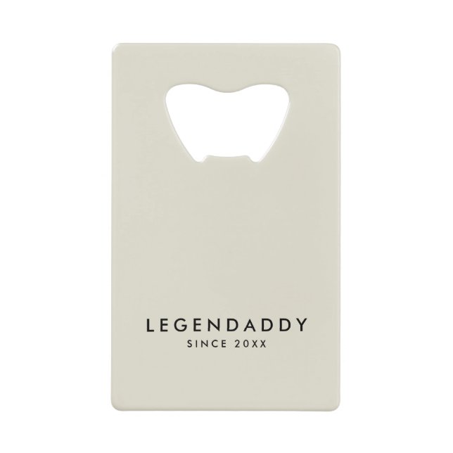 Legendaddy für legendäre Vater, einfach minimalist Geldbeutel Flaschenöffner (Vorderseite)