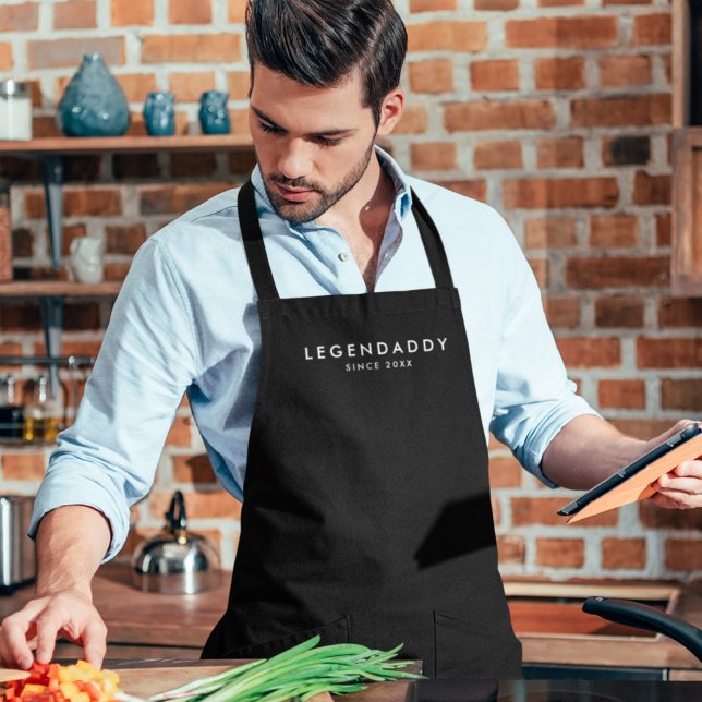 Legendaddy für legendäre Vater, einfach minimalist Schürze (Von Creator hochgeladen)