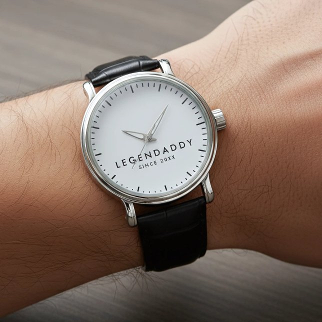 Legendaddy für legendäre Vater elegant minimalisti Armbanduhr (personalized legendaddy watch for dads)