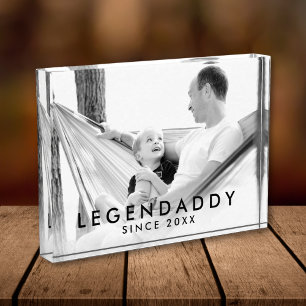 Legendaddy für legendäre Vater minimalistisches Fo Fotoblock