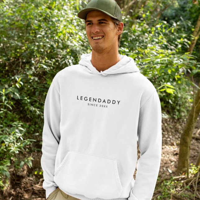 Legendaddy seit für legendäre Vater minimalistisch Hoodie (Von Creator hochgeladen)
