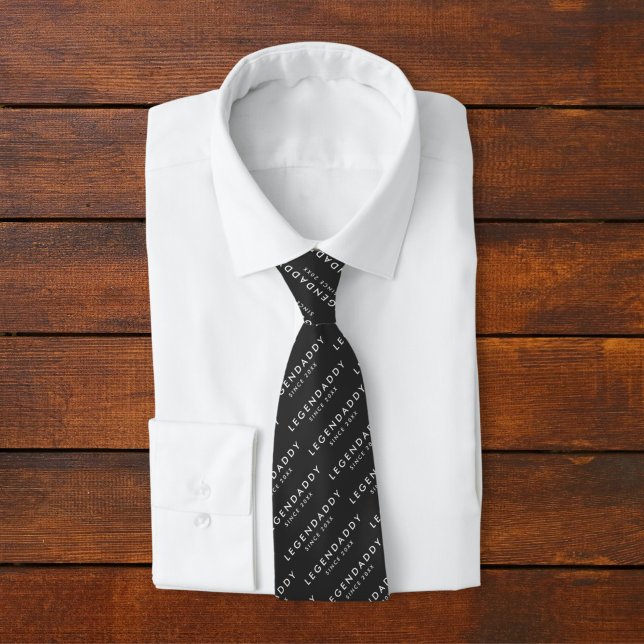 Legendaddy seit für legendäre Vater minimalistisch Krawatte (gift for legendary dads - tie legendaddy)