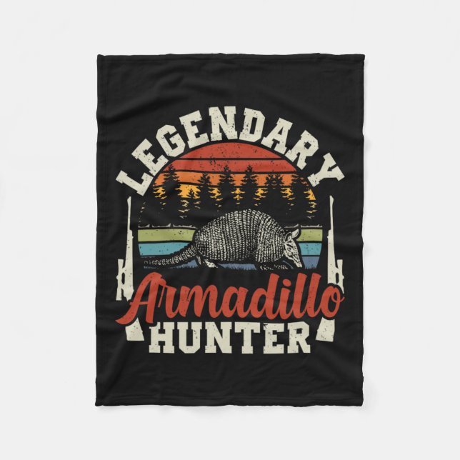 Legendär Armadillo Jäger Jäger Geschenk Fleecedecke (Vorderseite)