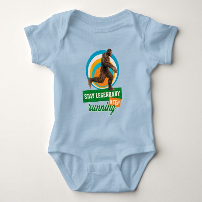 Legendär bleibe, Behaltend Funny Bigfoot Baby Strampler (Vorderseite)
