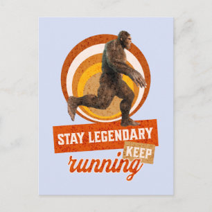 Legendär bleibe, Behaltend Funny Bigfoot Feiertagspostkarte