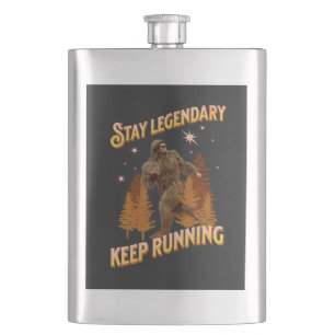 Legendär bleibe, Behaltend Funny Bigfoot Flachmann