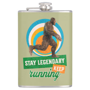 Legendär bleibe, Behaltend Funny Bigfoot Flachmann