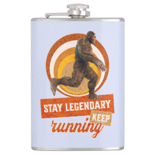 Legendär bleibe, Behaltend Funny Bigfoot Flachmann