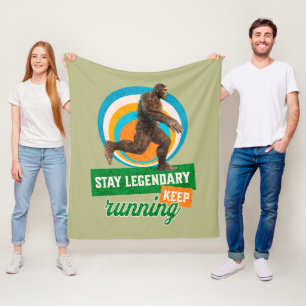 Legendär bleibe, Behaltend Funny Bigfoot Fleecedecke
