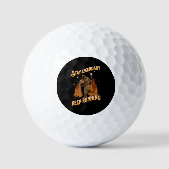Legendär bleibe, Behaltend Funny Bigfoot Golfball (Vorderseite)