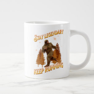 Legendär bleibe, Behaltend Funny Bigfoot Jumbo-Tasse