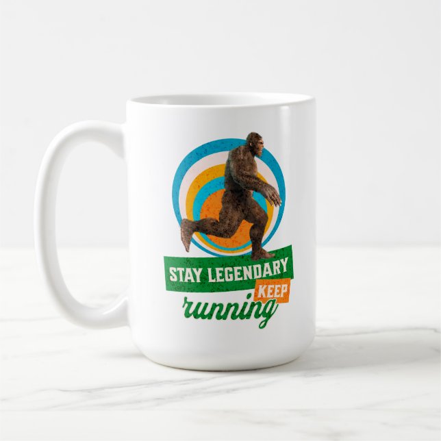 Legendär bleibe, Behaltend Funny Bigfoot Kaffeetasse (Links)
