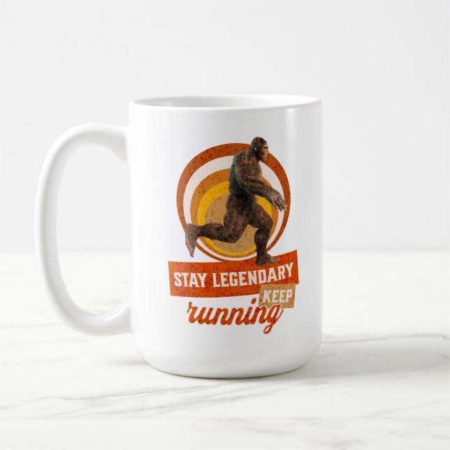 Legendär bleibe, Behaltend Funny Bigfoot Kaffeetasse (Links)