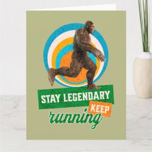 Legendär bleibe, Behaltend Funny Bigfoot Karte