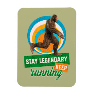 Legendär bleibe, Behaltend Funny Bigfoot Magnet