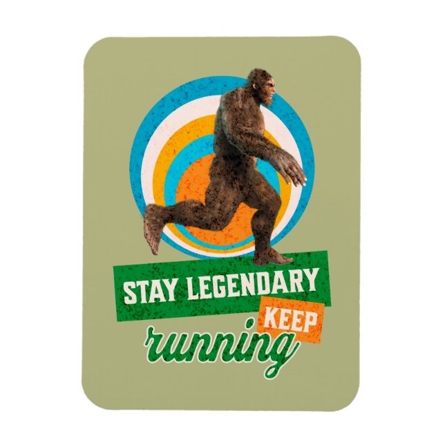 Legendär bleibe, Behaltend Funny Bigfoot Magnet (Vertikal)