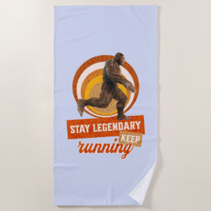Legendär bleibe, Behaltend Funny Bigfoot Strandtuch