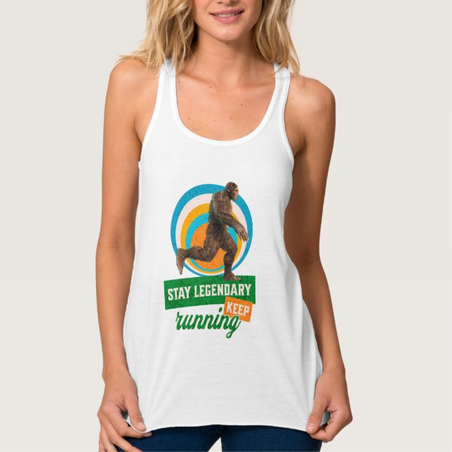 Legendär bleibe, Behaltend Funny Bigfoot Tank Top (Vorderseite)