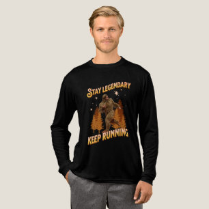 Legendär bleibe, Behaltend Funny Bigfoot Tri-Blend Shirt