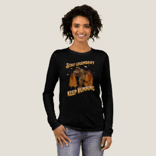 Legendär bleibe, Behaltend Funny Bigfoot Tri-Blend Shirt