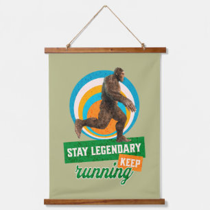 Legendär bleibe, Behaltend Funny Bigfoot Wandteppich Mit Holzrahmen
