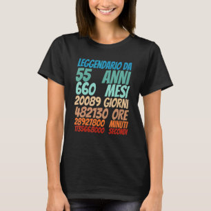 Legendär für 55 Jahre alt 55. Geburtstagsfrauen T-Shirt