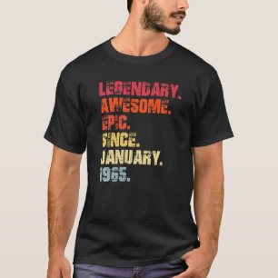 Legendär großartig episch seit Januar 1965 Vintage T-Shirt