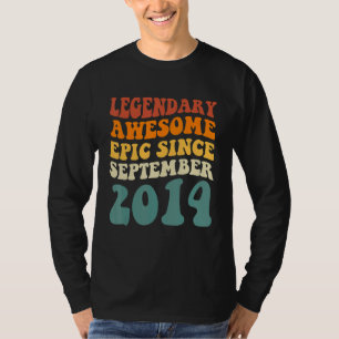 Legendär großartig episch seit September 2014 Retr T-Shirt