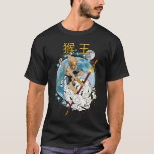 Legendär Monkey King Men Black T-Shirt