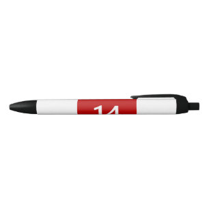 Legendär Nr. 14 in rot und weiß Kugelschreiber