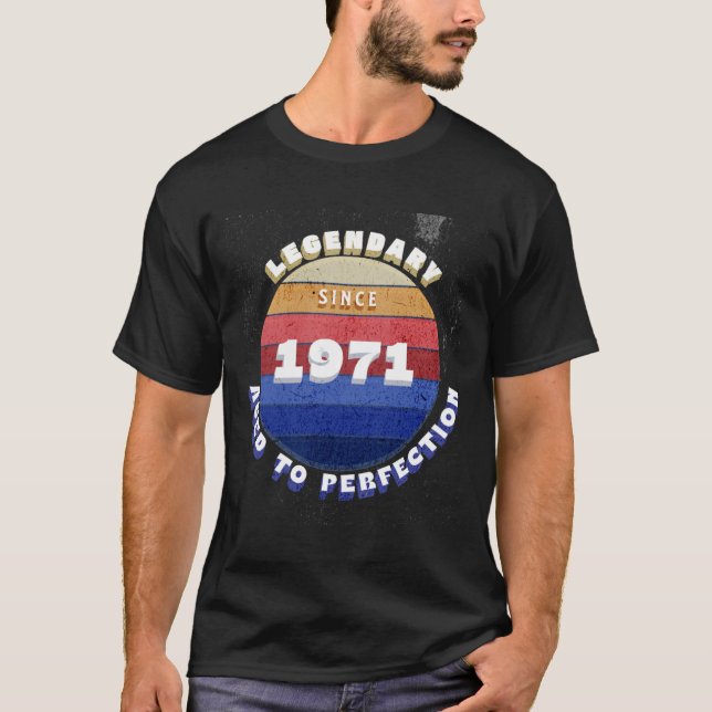 Legendär seit 1971 Retro T-Shirt (Vorderseite)