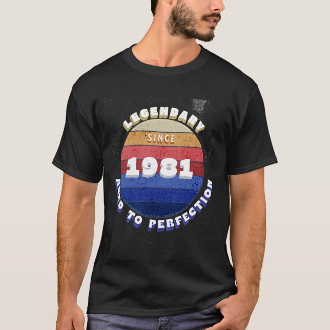 Legendär seit 1981 Retro T-Shirt (Vorderseite)