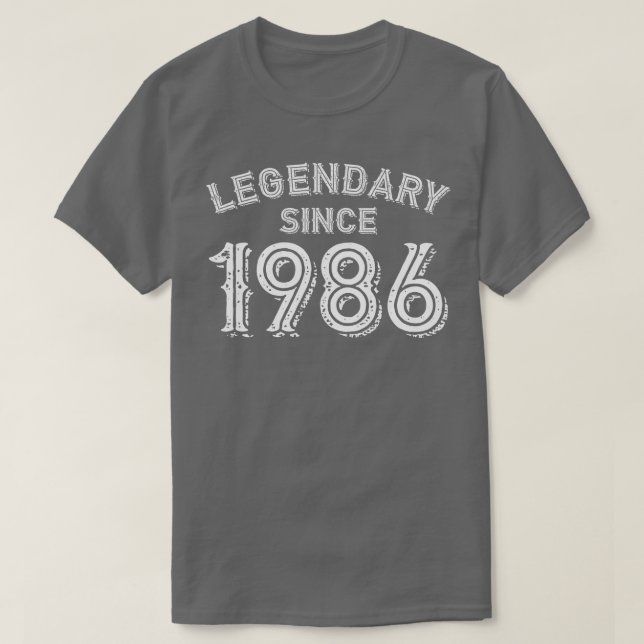 Legendär seit 1986 T-Shirt (Design vorne)