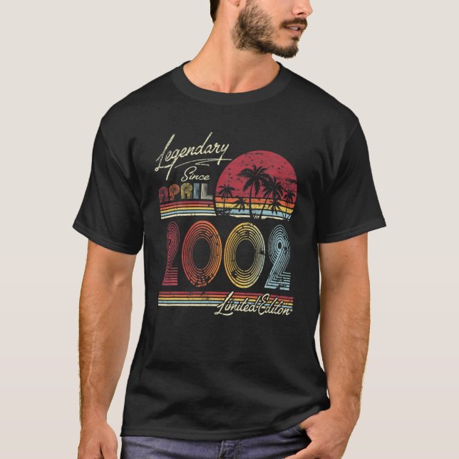 Legendär seit April 2002 20th Bithday T-Shirt (Vorderseite)