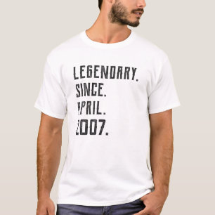 Legendär seit April 2007 13. Geburtstag Vintag T-Shirt